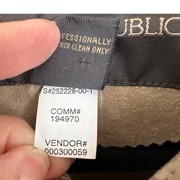 Vintage Banana Republic Womens Suede Leather Button Front Jacket Tan Size L - Picture 2 of 9